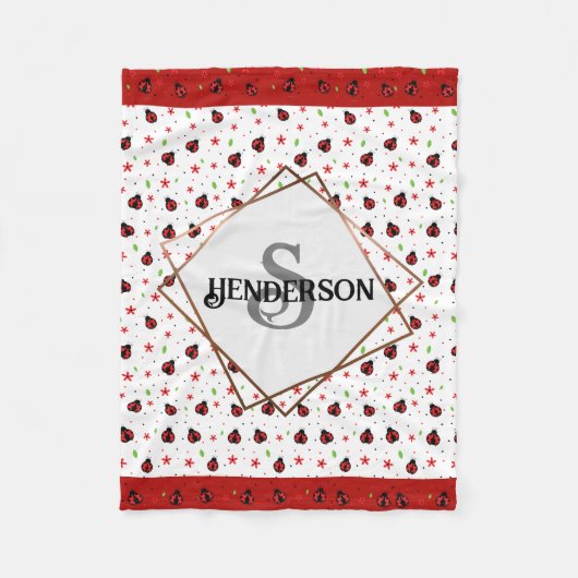 Couverture Polaire Ladybug personnalisé (Devant)
