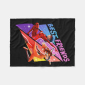 Couverture Polaire Ladybug & Rena Rouge | Meilleurs amis (Devant (Horizontal))