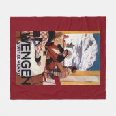 Couverture Polaire L'affiche promotionnelle de club incliné (Devant (Horizontal))