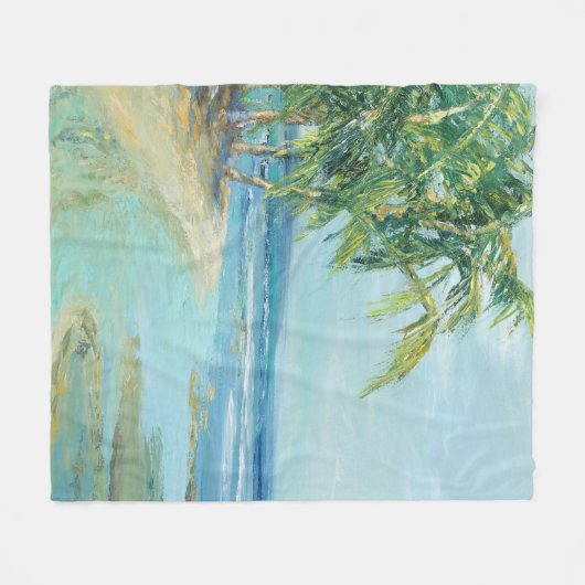 Couverture Polaire Lagon Côtier Bleu (Devant (Horizontal))