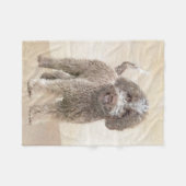 Couverture Polaire Lagotto Romagnolo Peinture - Cute Original Chien A (Devant (Horizontal))