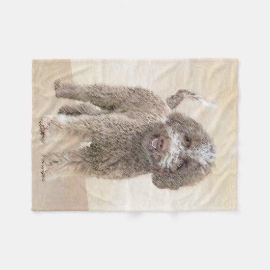 Couverture Polaire Lagotto Romagnolo Peinture - Cute Original Chien A (Devant (Horizontal))