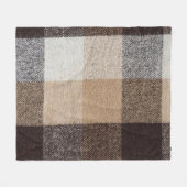 Couverture Polaire Laine À damiers Brown : Tartan Texture (Devant (Horizontal))