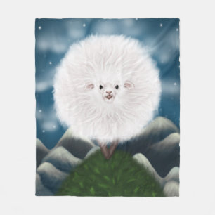 Couverture Polaire Laine Whimsical : Moutons Super Fluffy Silly sur