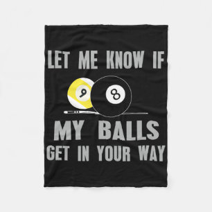 Couverture Polaire Laisse-Moi Savoir Si Je Me Mets En Chemin Billiard