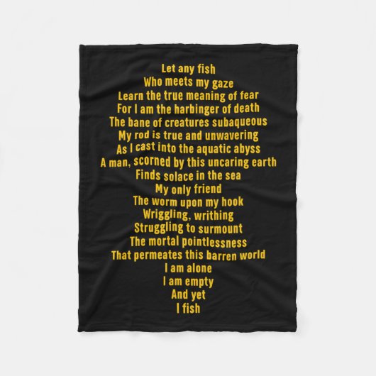 Couverture Polaire Laisser Drôle Un Poisson Qui Rencontrera Mon Regar (Devant)