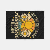 Couverture Polaire Laisser l'aventure de 1ère année débuter Retro Sun (Devant (Horizontal))