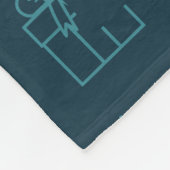 Couverture Polaire Laisser neiger Fleece Jeter Blanche (Coin)