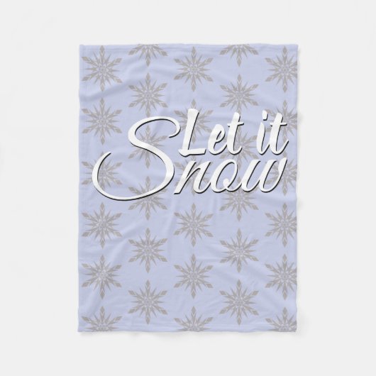 Couverture Polaire Laisser neiger hiver Flèche de neige (Devant)