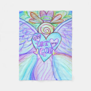 Couverture Polaire Laissez Dieu Guardian Angel Chemo Blanket