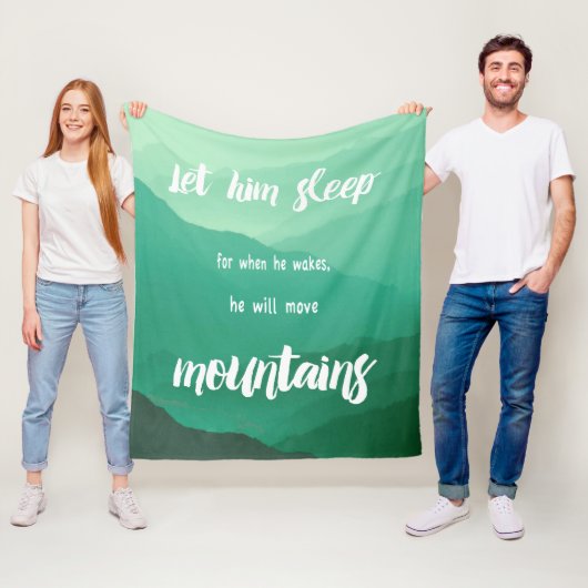 Couverture Polaire Laissez-Le Dormir Quand Il Se Réveillera Il Déplac (En situation)