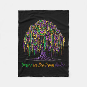 Couverture Polaire Laissez Les Bon Temps Rouler Mardi Gras Tree Beads