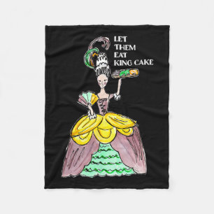 Couverture Polaire Laissez-Les Manger Le Gâteau Du Roi Mardi Gras Ali
