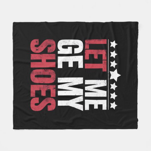 Couverture Polaire Laissez-Moi Obtenir Mes Chaussures Trump Drôle Cit (Devant (Horizontal))