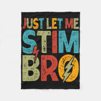Couverture Polaire Laissez-moi Stim Bro Enfants Garçons Funny Autism