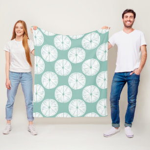 Couverture Polaire Laissez-nous taco au sujet de motif turquoise de