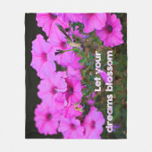 Couverture Polaire Laissez vos rêves s'épanouir (Devant)