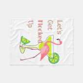 Couverture Polaire Laissons le Flamant rose s'empiler (Devant (Horizontal))