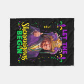 Couverture Polaire Laissons Les Shenanigans Commencer Trump Mardi Gra (Devant (Horizontal))