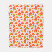 Couverture Polaire Lait de fraise (Devant)