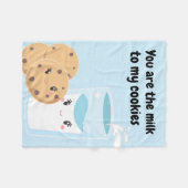 Couverture Polaire Lait et biscuits Cuties (Devant (Horizontal))