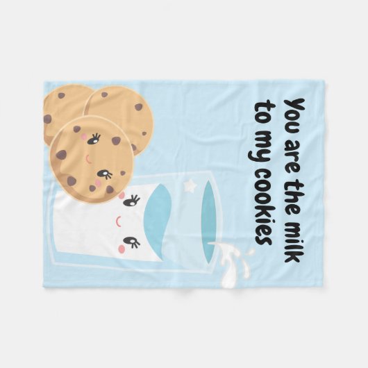 Couverture Polaire Lait et biscuits Cuties (Devant (Horizontal))