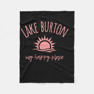 Couverture Polaire Lake Burton Ga Mon Endroit Heureux Bateau Pêche Ca