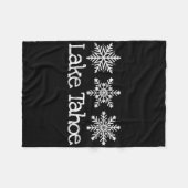 Couverture Polaire Lake Tahoe Mountain Ski Ski Ski Rustique Snowfl (Devant (Horizontal))