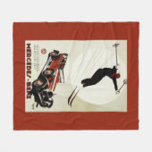 Couverture Polaire L'Allemagne - sauter de skieur (Devant (Horizontal))