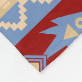 Couverture Polaire Lamas péruviens ethniques poissons et oiseaux (Coin)