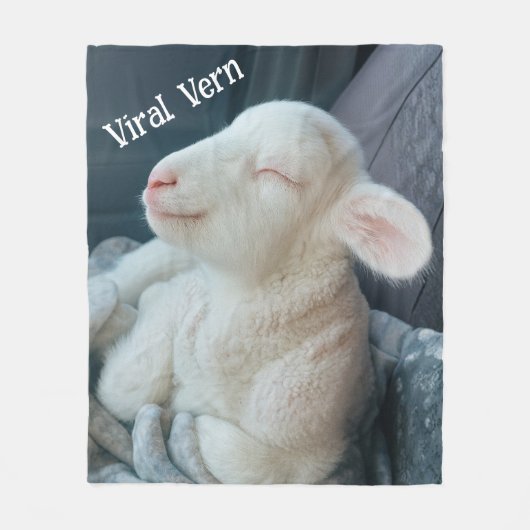 Couverture Polaire Lamb Viral Vern Sweet Personality  (Devant)