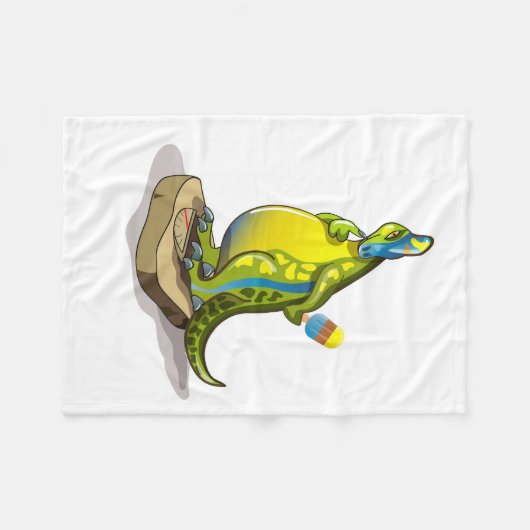 Couverture Polaire Lambeosaurus Se Possédant Sur Une Échelle De Poids (Devant (Horizontal))