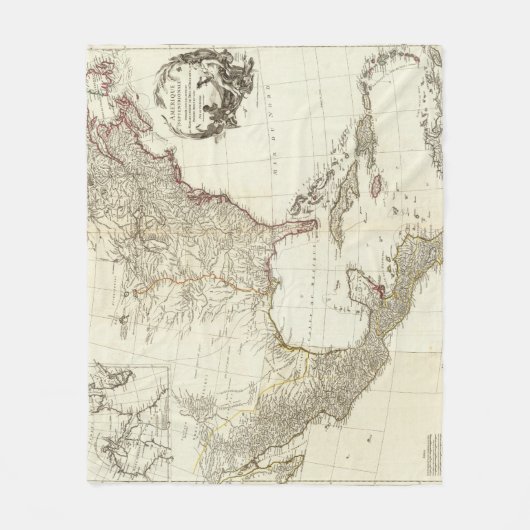 Couverture Polaire L'Amérique du Nord composée 2 (Devant)