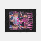 Couverture Polaire L'Amérique nous rappelle le drapeau américain Trum (Devant (Horizontal))