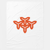 Couverture Polaire Lames gothiques Blanche polaire (Devant)