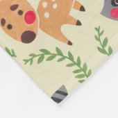 Couverture Polaire L'ami heureux de forêt (Coin)