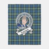Couverture Polaire Lamont Ancien Clan Badge Tartan Plaid (Devant)