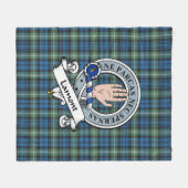 Couverture Polaire Lamont Ancien Clan Badge Tartan Plaid (Devant (Horizontal))
