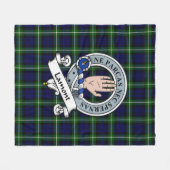 Couverture Polaire Lamont Moderne Clan Badge Tartan Plaid (Devant (Horizontal))