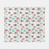 Couverture Polaire l'amour de cage à oiseaux badine le motif (Devant (Horizontal))