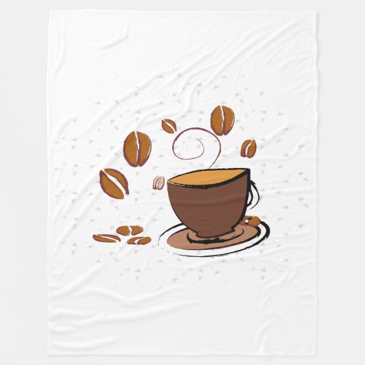 Couverture Polaire L'amour du café (Devant)