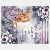 Couverture Polaire L'amour est appelé Grande Tante nièce et neveux (Devant (Horizontal))