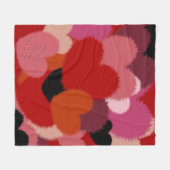 Couverture Polaire L'amour est chaud et flou (personnalisé) (Devant (Horizontal))