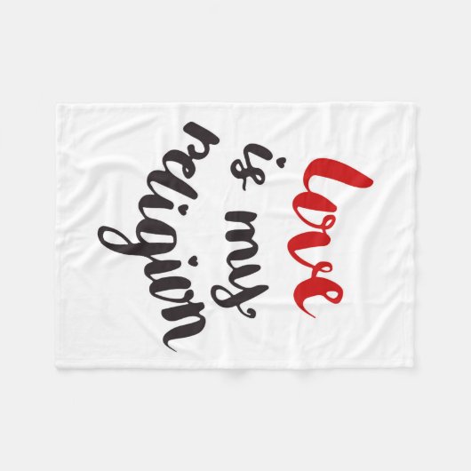 Couverture Polaire L'amour est ma religion (Devant (Horizontal))