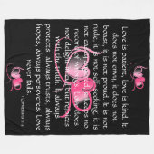 Couverture Polaire L'amour est patient (Devant (Horizontal))