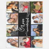 Couverture Polaire L'amour est une chose merveilleuse 10 Photo Collag (Devant)