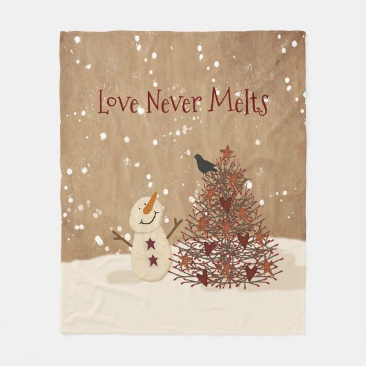 Couverture Polaire L'amour ne fond jamais (Devant)