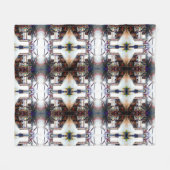 Couverture Polaire L'amour n'est pas un mur, c'est un pont (Devant (Horizontal))