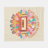 Couverture Polaire L'amour pour la paix et le rock & roll (Devant (Horizontal))