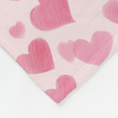 Couverture Polaire L'amour rose (Coin)